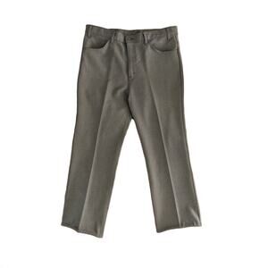 VTG Levis 38x30 Sta-Prest Beige Brown Action Slacks